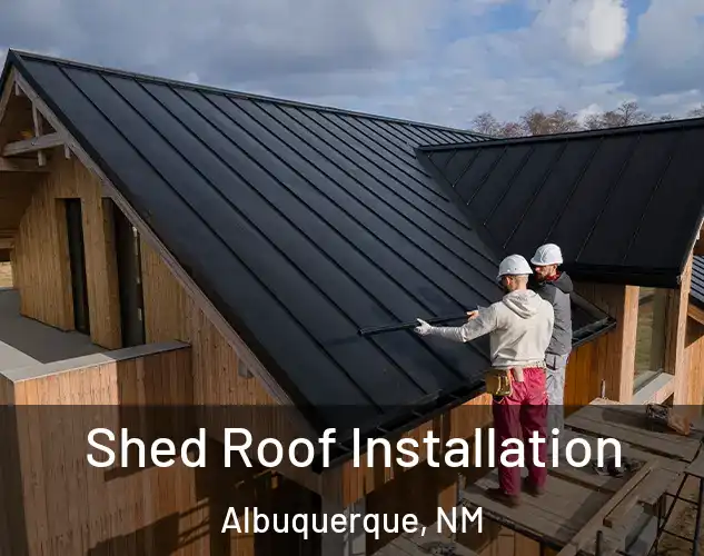  Shed Roof Installation Albuquerque, NM